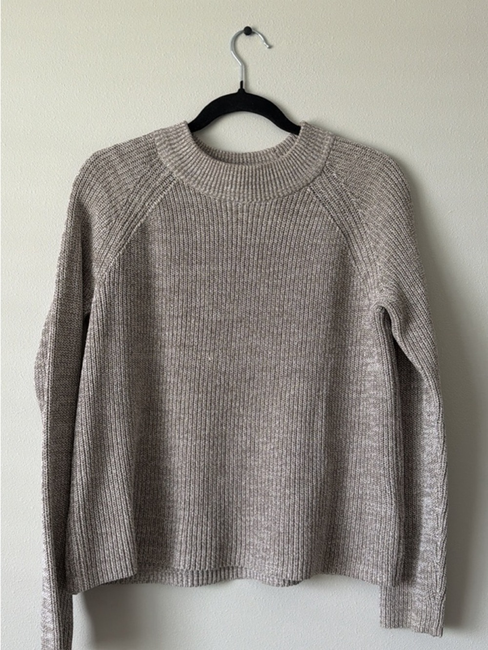 H&M Crewneck Sweater in Light Taupe